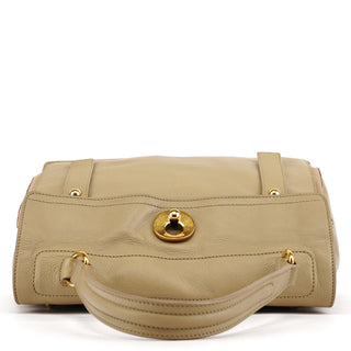 Yves Saint Laurent 229680 Taupe Leather Muse Two Bag