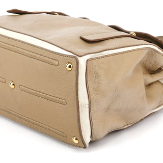 Yves Saint Laurent 229680 Taupe Leather Muse Two Bag
