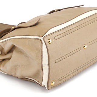 Yves Saint Laurent 229680 Taupe Leather Muse Two Bag