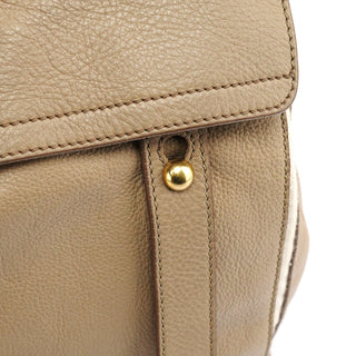 Yves Saint Laurent 229680 Taupe Leather Muse Two Bag