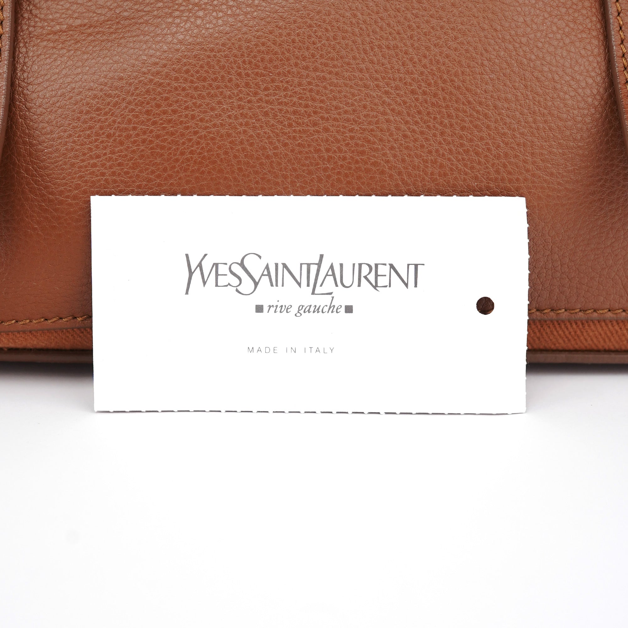 Yves Saint Laurent 238761 Light Brown Leather Muse Two 2-Way Bag