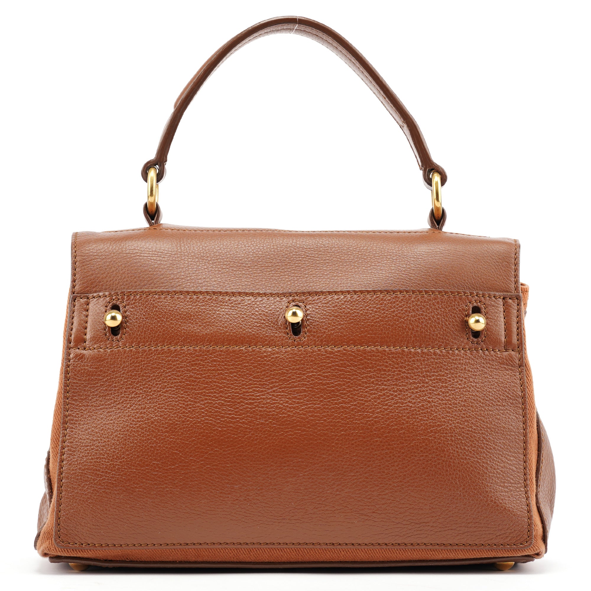 Yves Saint Laurent 238761 Light Brown Leather Muse Two 2-Way Bag
