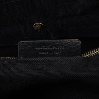 Yves Saint Laurent 266251 Black Canvas Leather Muse Two Bag