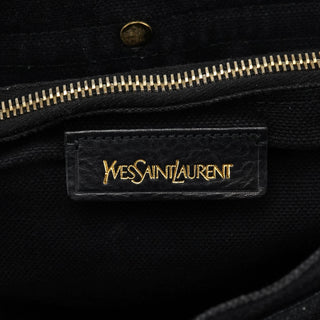 Yves Saint Laurent 266251 Black Canvas Leather Muse Two Bag