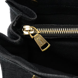 Yves Saint Laurent 266251 Black Canvas Leather Muse Two Bag