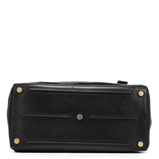 Yves Saint Laurent 266251 Black Canvas Leather Muse Two Bag