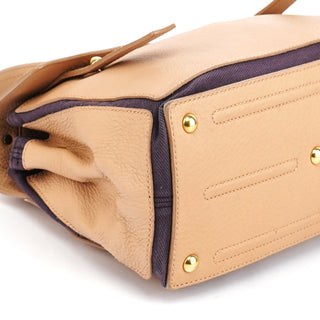 Yves Saint Laurent 283761 Beige Brown Leather Muse Two 2-Way Bag