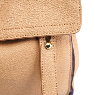 Yves Saint Laurent 283761 Beige Brown Leather Muse Two 2-Way Bag