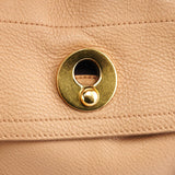 Yves Saint Laurent 283761 Beige Brown Leather Muse Two 2-Way Bag