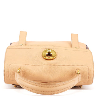 Yves Saint Laurent 283761 Beige Brown Leather Muse Two 2-Way Bag