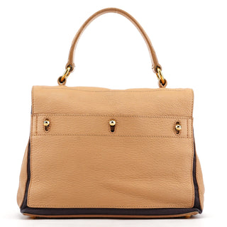 Yves Saint Laurent 283761 Beige Brown Leather Muse Two 2-Way Bag