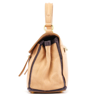 Yves Saint Laurent 283761 Beige Brown Leather Muse Two 2-Way Bag