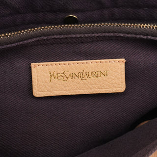 Yves Saint Laurent 283761 Beige Brown Leather Muse Two 2-Way Bag