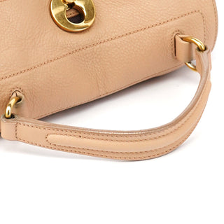 Yves Saint Laurent 283761 Beige Brown Leather Muse Two 2-Way Bag