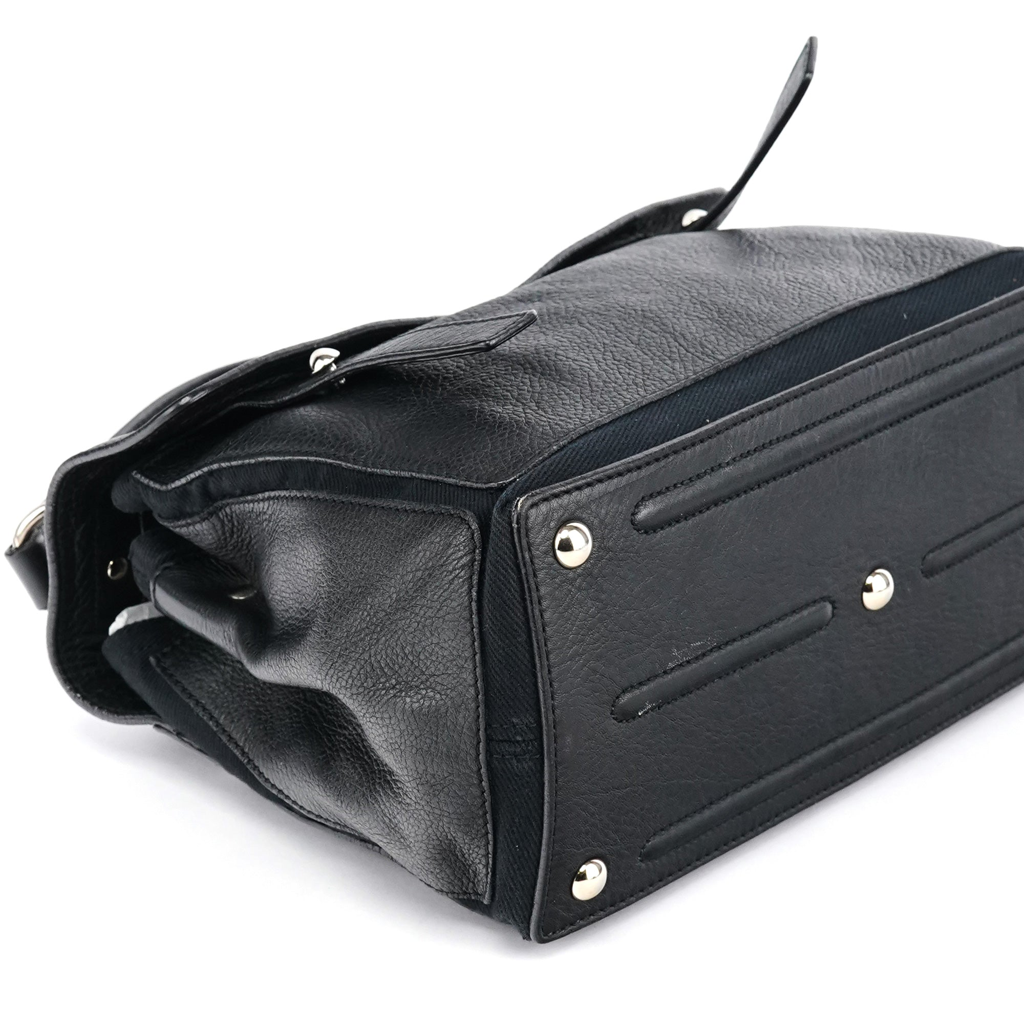 Yves Saint Laurent 283761 Black Leather Muse Two 2-Way Bag
