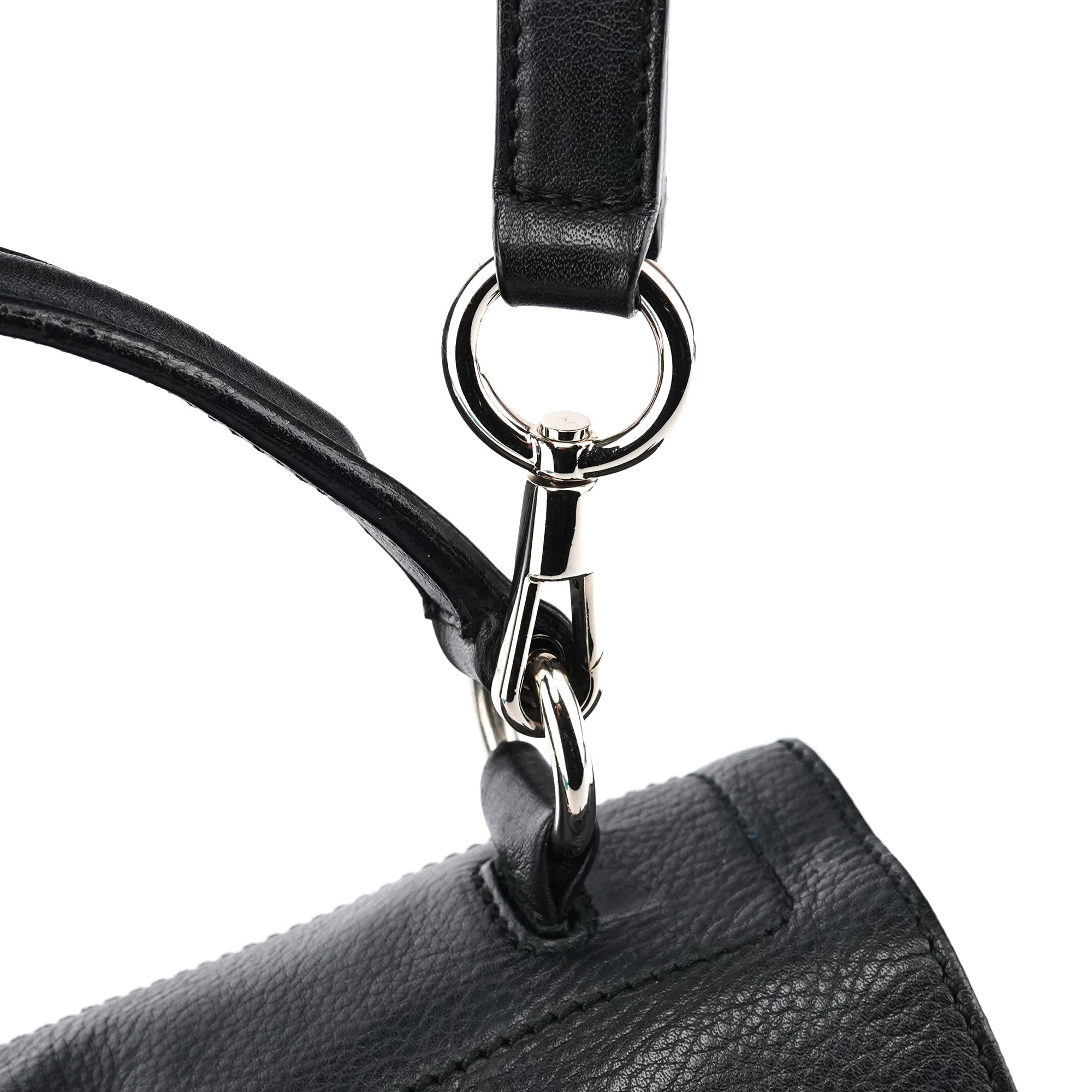 Yves Saint Laurent 283761 Black Leather Muse Two 2-Way Bag