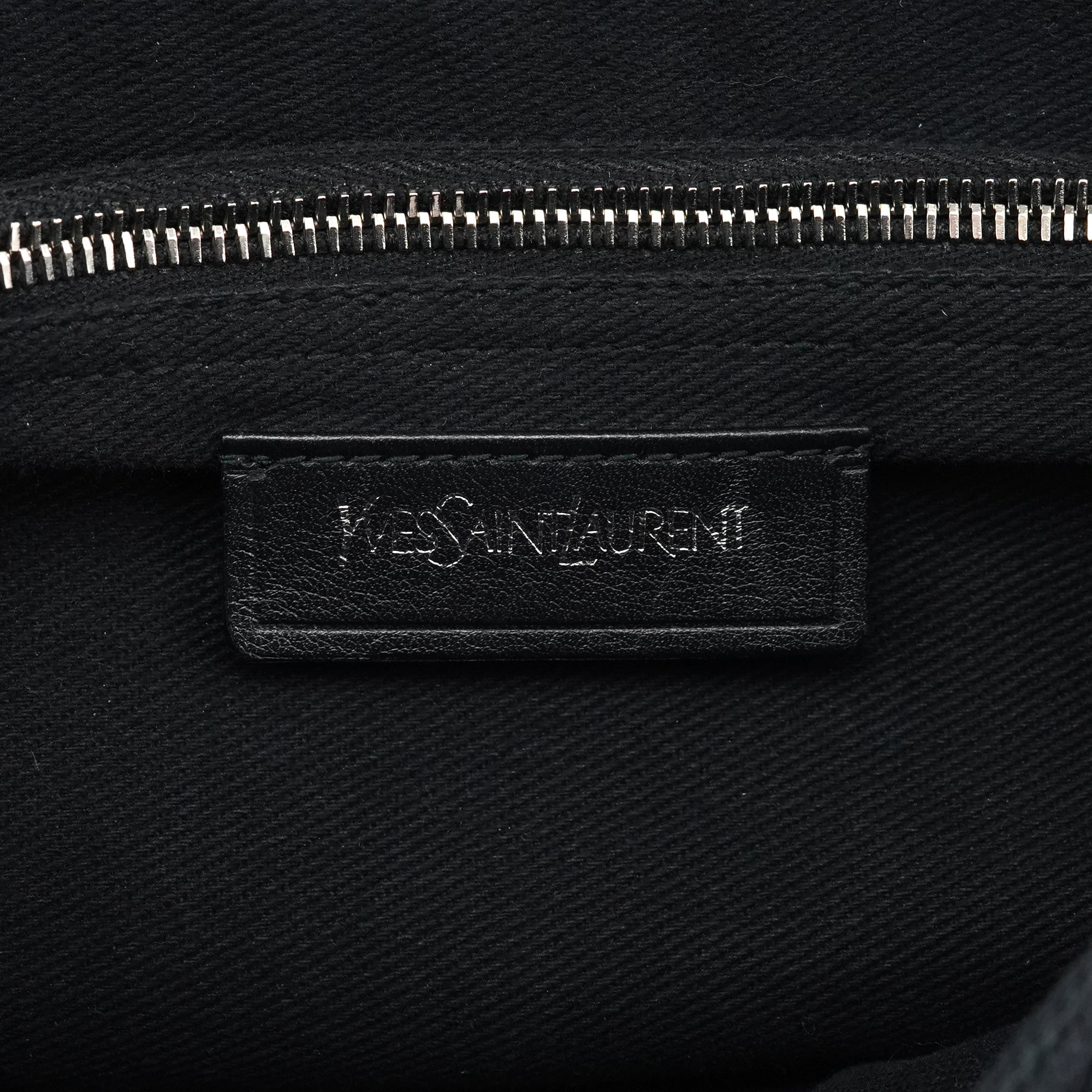 Yves Saint Laurent 283761 Black Leather Muse Two 2-Way Bag