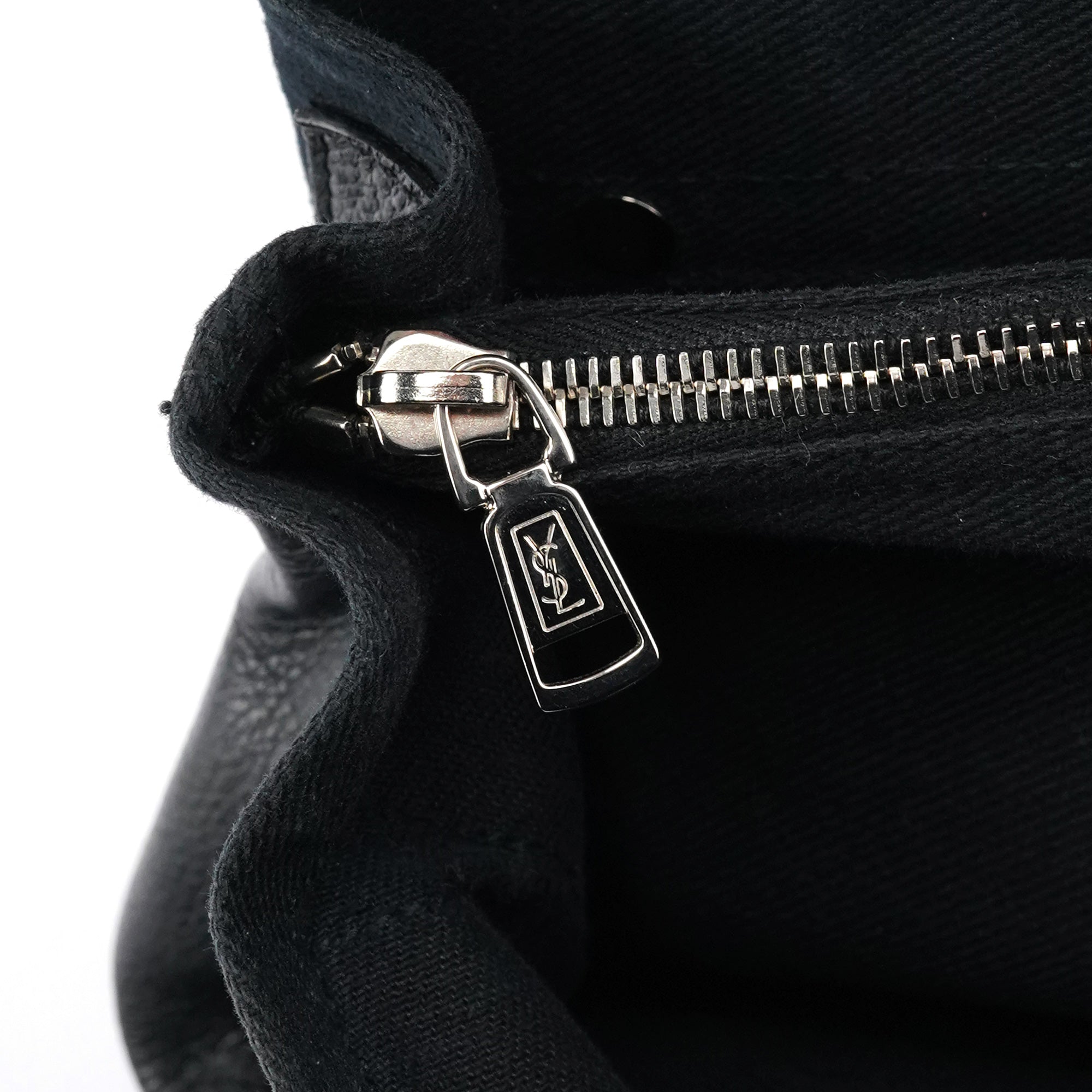 Yves Saint Laurent 283761 Black Leather Muse Two 2-Way Bag