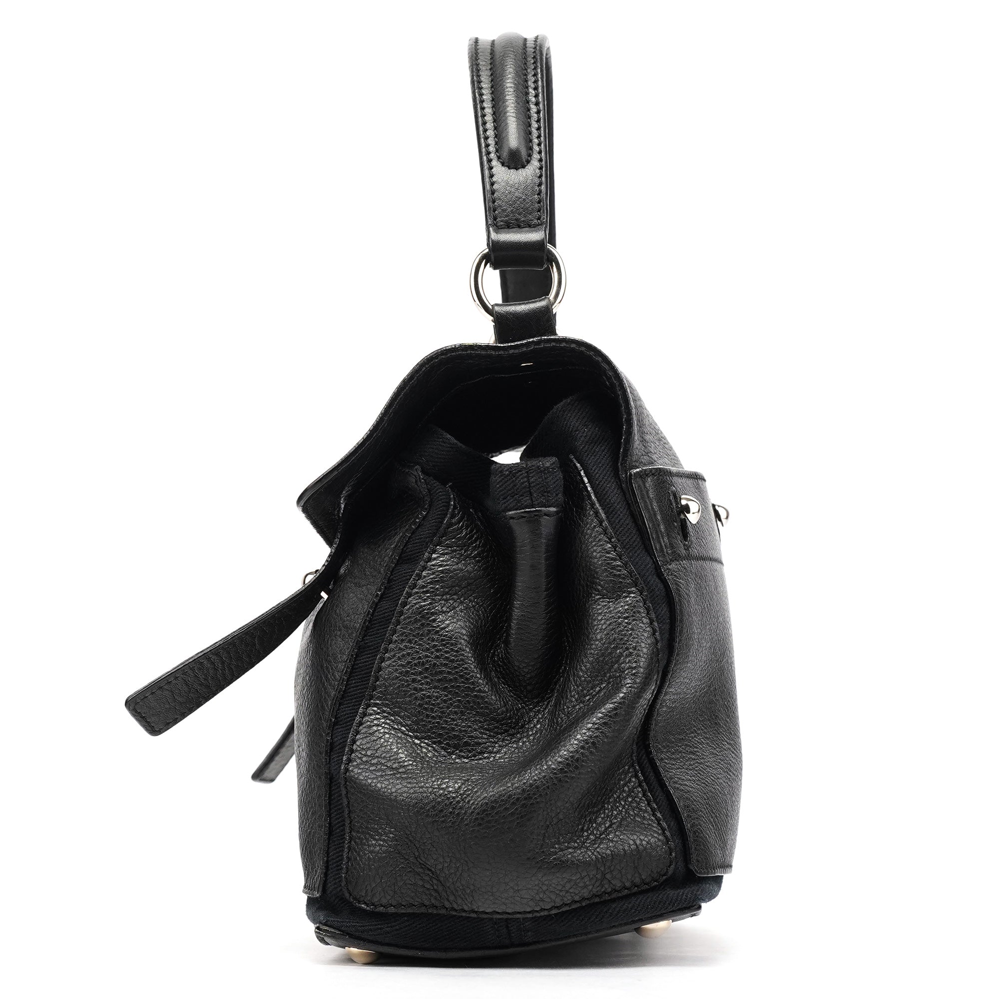 Yves Saint Laurent 283761 Black Leather Muse Two 2-Way Bag