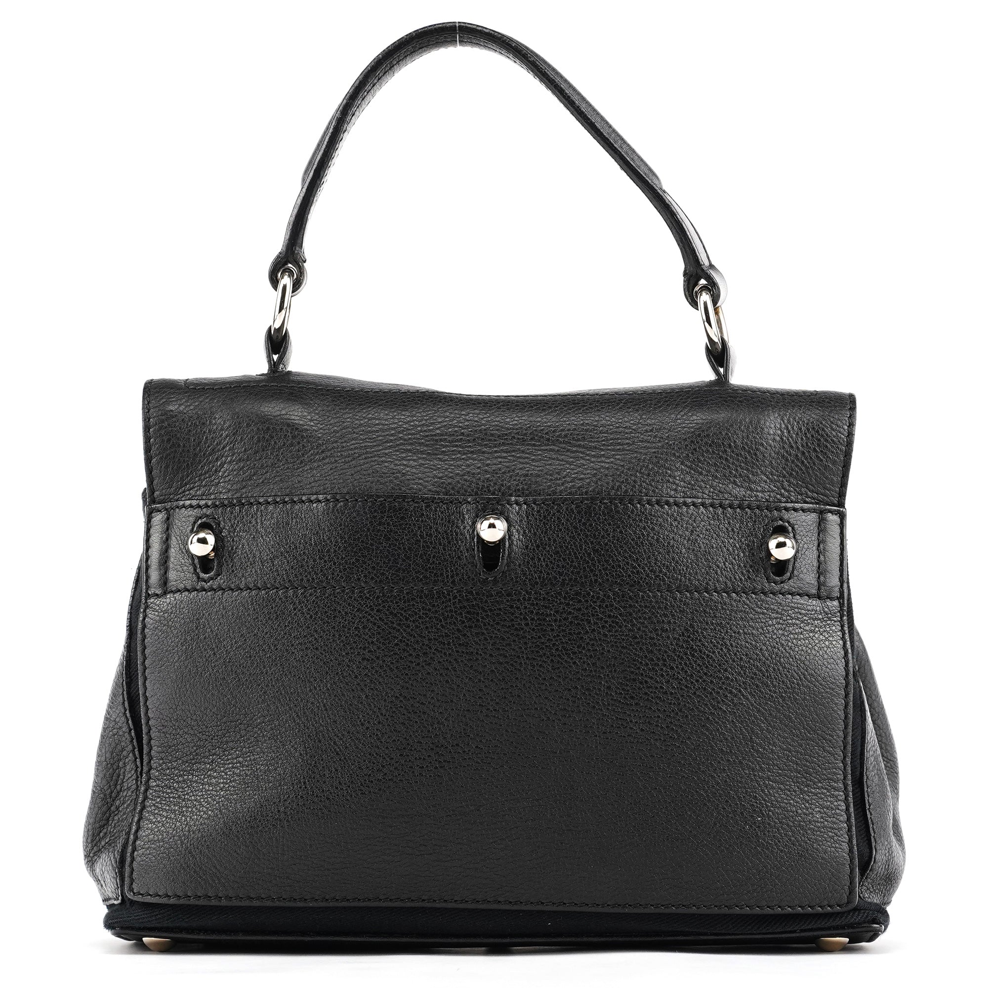 Yves Saint Laurent 283761 Black Leather Muse Two 2-Way Bag