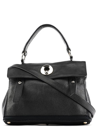 Yves Saint Laurent 283761 Black Leather Muse Two 2-Way Bag