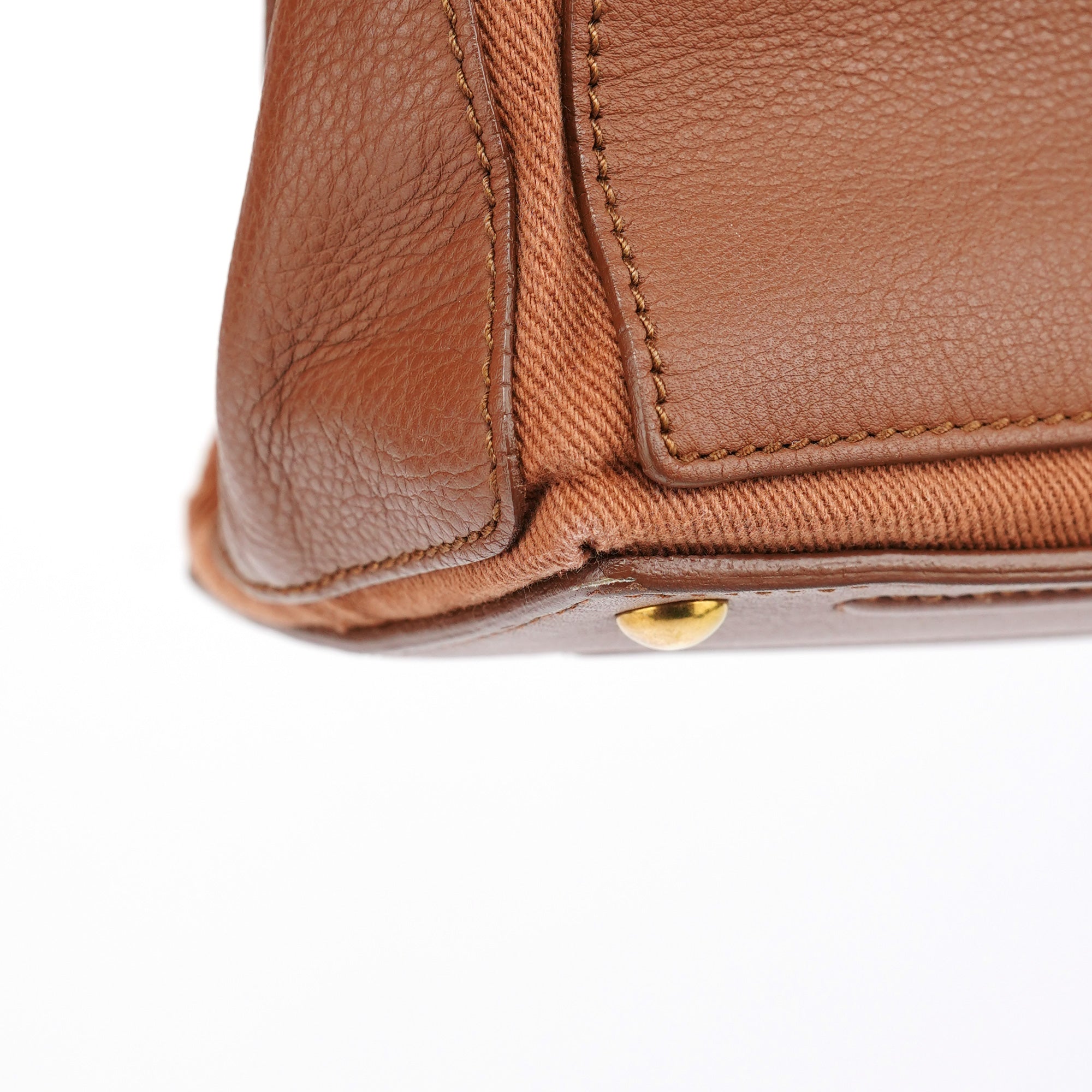 Yves Saint Laurent 283761 Brown Leather Muse 2-Way Bag