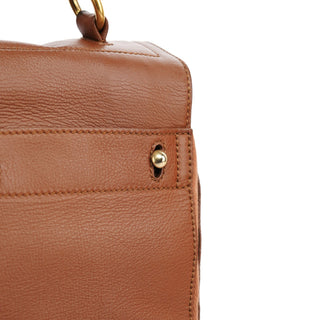 Yves Saint Laurent 283761 Brown Leather Muse 2-Way Bag