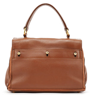 Yves Saint Laurent 283761 Brown Leather Muse 2-Way Bag
