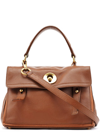 Yves Saint Laurent 283761 Brown Leather Muse 2-Way Bag