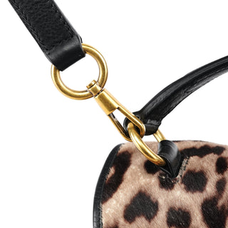 Yves Saint Laurent 283761 Leopard Calfhair Leather Muse Two Bag
