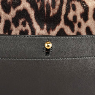 Yves Saint Laurent 283761 Leopard Calfhair Leather Muse Two Bag