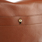 Yves Saint Laurent 283761 Sac deux portés Muse Two en cuir marron clair
