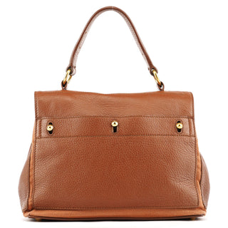 Yves Saint Laurent 283761 Light Brown Leather Muse Two 2-Way Bag