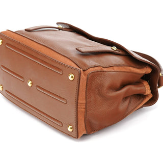 Yves Saint Laurent 283761 Light Brown Leather Muse Two Bag