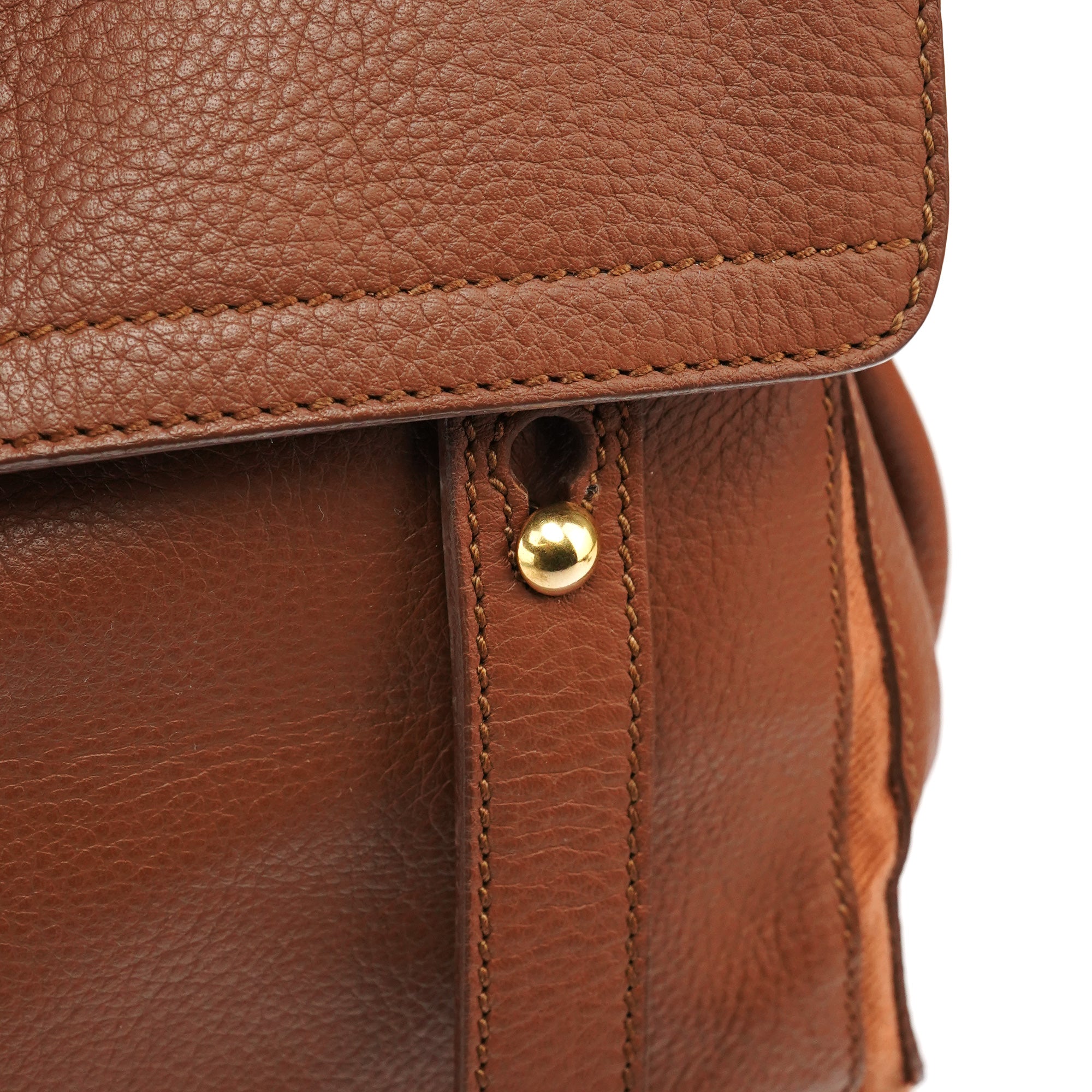 Yves Saint Laurent 283761 Light Brown Leather Muse Two Bag