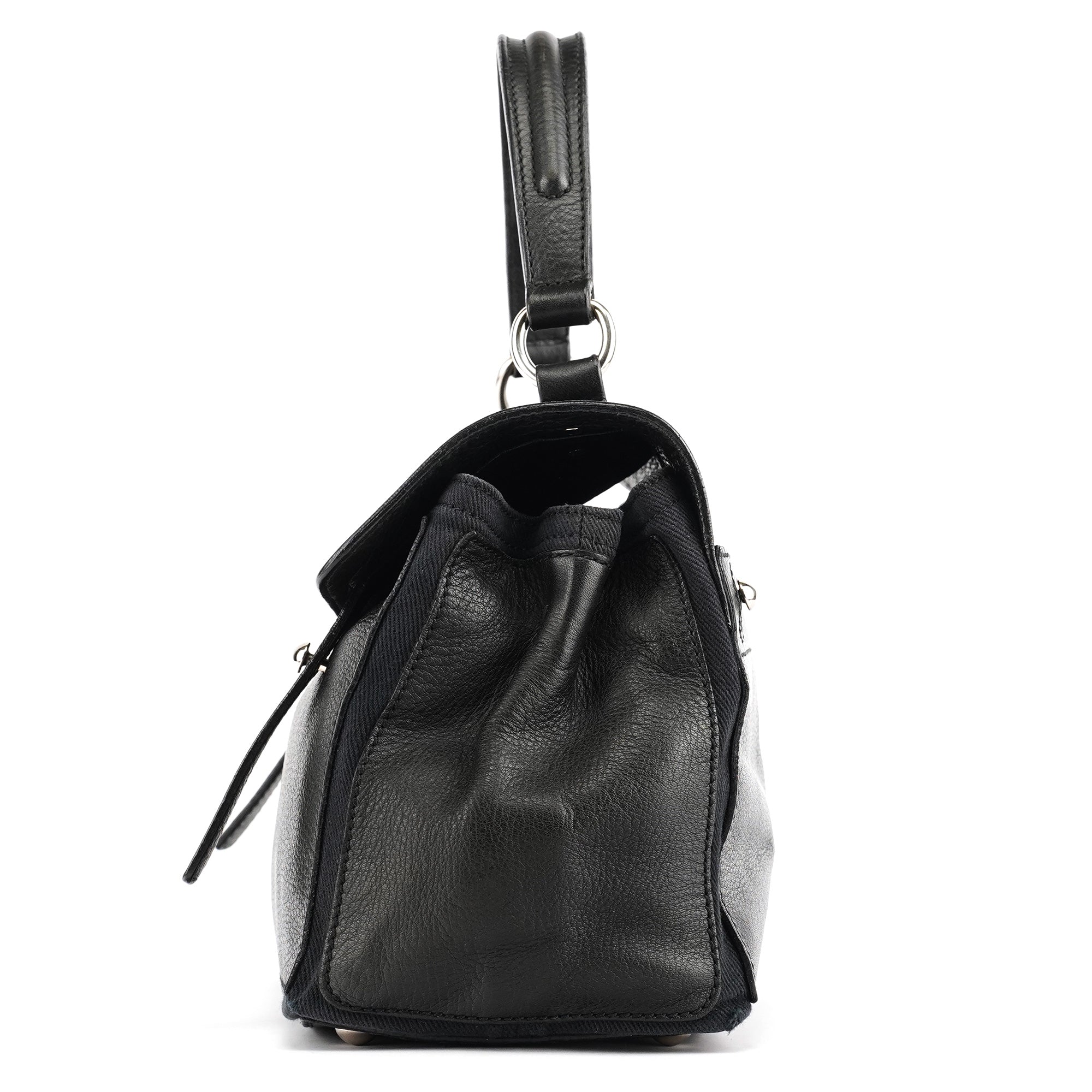 Yves Saint Laurent 289278 Sac deux portés Muse Two en cuir noir
