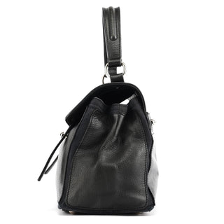 Yves Saint Laurent 289278 Black Leather Muse Two 2-Way Bag