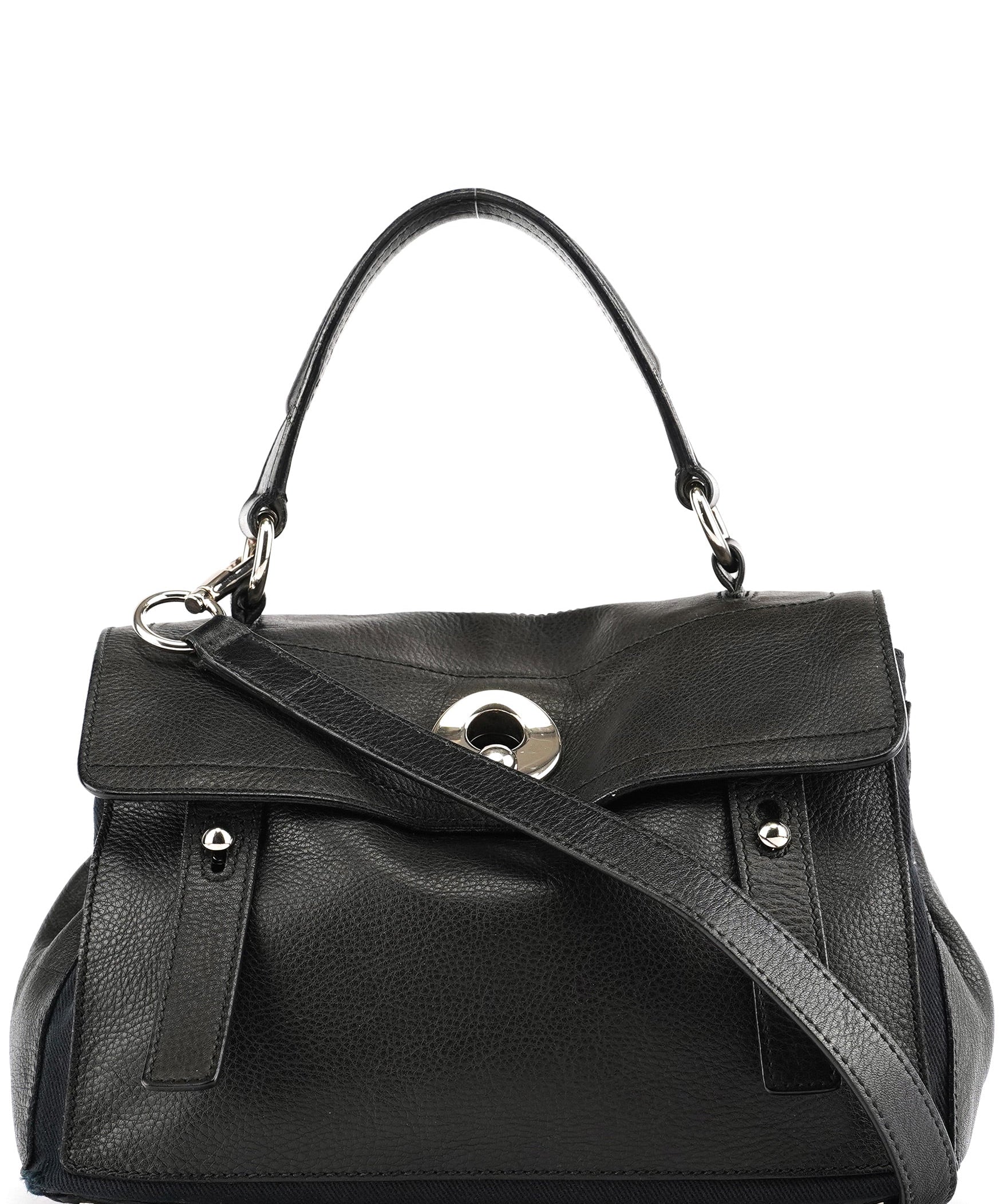 Yves Saint Laurent 289278 Black Leather Muse Two 2-Way Bag