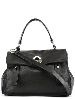 Yves Saint Laurent 289278 Black Leather Muse Two 2-Way Bag