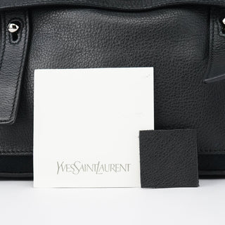 Yves Saint Laurent 289278 Black Leather Muse Two 2-Way Bag