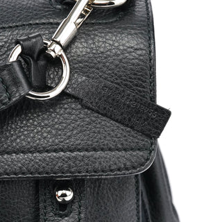 Yves Saint Laurent 289278 Black Leather Muse Two 2-Way Bag