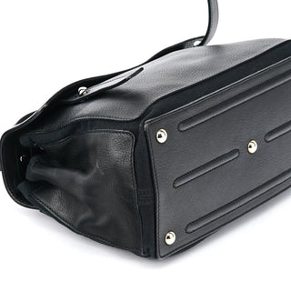 Yves Saint Laurent 289278 Black Leather Muse Two 2-Way Bag