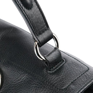 Yves Saint Laurent 289278 Black Leather Muse Two 2-Way Bag