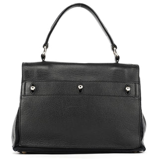 Yves Saint Laurent 289278 Black Leather Muse Two 2-Way Bag