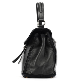 Yves Saint Laurent 289278 Black Leather Muse Two 2-Way Bag