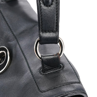 Yves Saint Laurent 289278 Black Leather Muse Two Bag