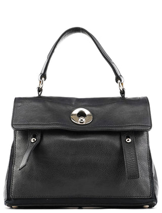 Yves Saint Laurent 289278 Black Leather Muse Two Bag