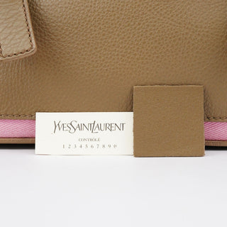 Yves Saint Laurent 289278 Olive Green Pink Muse Two 2-Way Bag