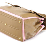 Yves Saint Laurent 289278 Olive Green Pink Muse Two 2-Way Bag