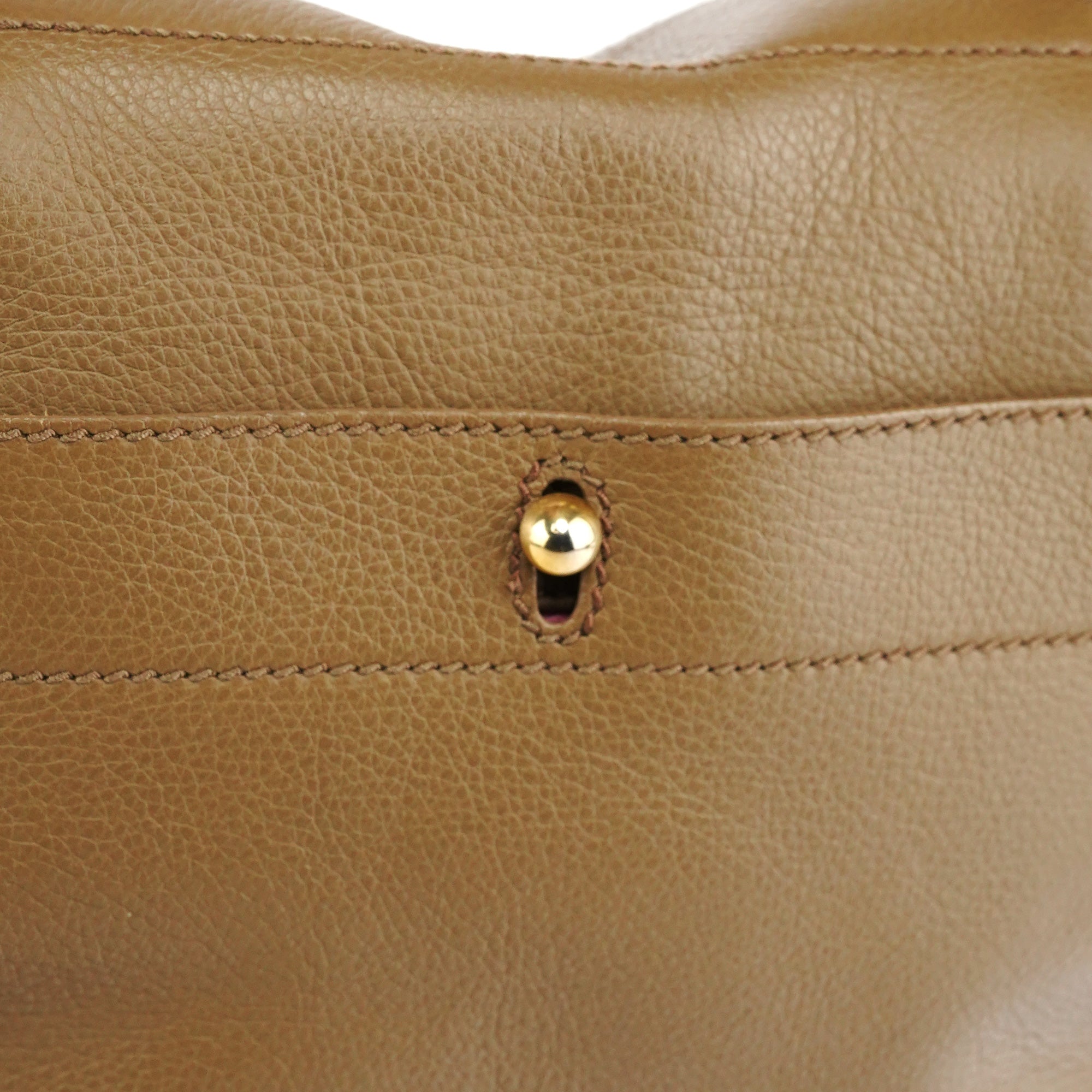 Yves Saint Laurent 289278 Olive Green Pink Muse Two 2-Way Bag